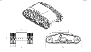 AVT-8T Châssis de <span class=keywords><strong>robot</strong></span> à chenilles d'escalade murale magnétique de taille moyenne <span class=keywords><strong>Robot</strong></span> d'inspection verticale - Product Image 5