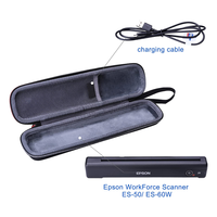 Scanner de documents Epson Workforce ES-50/ES-55R/ES-60W/ES-65WR/DS-30/DS-70/DS-80W personnalisé pour étui de voyage rigide et sac de rangement