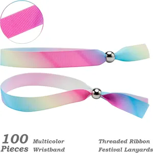 Free Sample Fabric Woven Friend Ship Wristband Trending Graduation Gift Bracelet Pour Homme Et Femme 2023 For Unisex