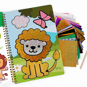 Kit d'activités créatives DIY Princesse avec feuilles d'aluminium, cadeau pour enfants avec papier cartonné et impression offset, pour Noël, anniversaire, jouets de voyage - Product Image 6