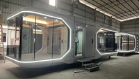 Capsule spatiale préfabriquée en acier, design moderne, durable et portable, pour appartement, hôtel, villa, Airbnb, attractions touristiques