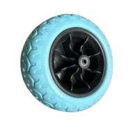 Nouvelle roue de remplacement robuste de 9 pouces pour chariot de plage, pneu en mousse PU antidérapant pour sable et terrain accidenté - STONE