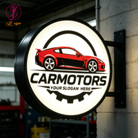 Panneau publicitaire lumineux OEM ODM, cadre de boîte à lumière, panneau mural rectangulaire en acrylique, enseigne lumineuse LED, enseigne 3D avec logo, signalétique extérieure