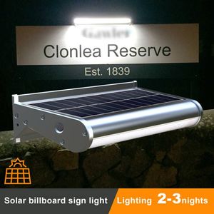 Lampe solaire extérieure 5W 500LM pour panneau publicitaire, 30CM, IP65, éclairage LED solaire pour enseignes commerciales et immobilisaires - Product Image 5