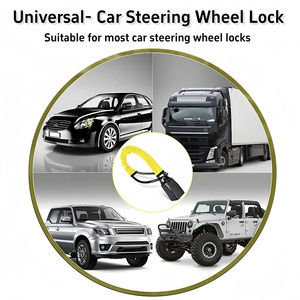 SQS OEM/ODM personnalisation d'usine de haute qualité <span class=keywords><strong>voiture</strong></span> universelle <span class=keywords><strong>antivol</strong></span> acier Portable sécurité Durable serrure de <span class=keywords><strong>volant</strong></span> de <span class=keywords><strong>voiture</strong></span> - Product Image 6