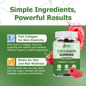 Hot Selling Vegan Hydrolyzed Whitening Antioxidant Gummy Collagen Gummies Biotin <b>Supplement</b> for Women Hair Skin Nails Support - Product Image 5