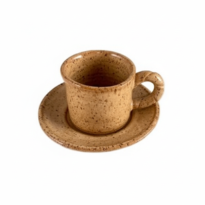 Juego de taza y platillo de madera hecho a mano de lujo para servir té y café Color marrón Tamaño personalizado Artículos para bebidas de bajo costo - Product Image 1
