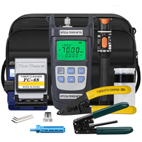 Kit d'outils pour câble à fibre optique FTTH EFON avec compteur de puissance optique et localisateur visuel de défauts