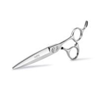 Kit de ciseaux de coiffeur avec lames en acier inoxydable 9CR13, pointe arrondie et tranchante, non pliable