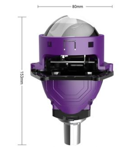 เลนส์โปรเจคเตอร์ออโรร่าไบแอลอีดี 12V 60W ไฟหน้ารถยนต์ หลอดไฟโปรเจคเตอร์แอลอีดีสำหรับรถยนต์ ระบบไฟส่องสว่างอัตโนมัติแบบสากล - Product Image 4