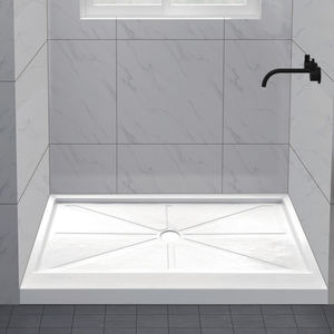 Bak Mandi Akrilik Kamar Mandi Persegi Panjang, Bak Mandi Berdiri Bebas untuk Ruang Pancuran - Product Image 1