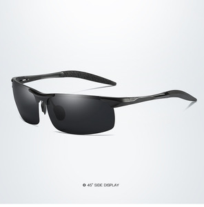 Lunettes de soleil Teenyoun surdimensionnées, dernières tendances 2024, noires, vintage, luxueuses, sportives, pour hommes, polarisées UV400, modèle 8177 - Product Image 1