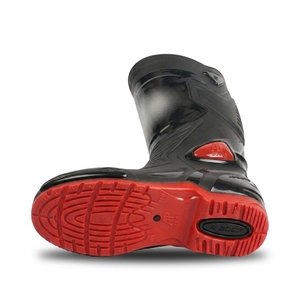 La semelle intermédiaire en PVC durable noire/rouge AP MOTO (II) et la semelle rouge vif allient un style audacieux à un confort robuste pour les balades aventureuses. - Product Image 6