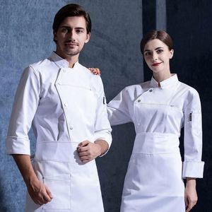Ensemble 3 pièces de veste de chef en sergé de spandex pour cuisine, uniforme de chef imperméable pour restaurant, Chulele Chef Uniform Countries - Product Image 3