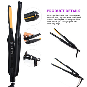 PTC In Ceramica Tormalina Ionico Flat Iron Doppia tensione Raddrizzatore Dei Capelli Raddrizza Riccioli Cura Dei Capelli Styling - Product Image 5