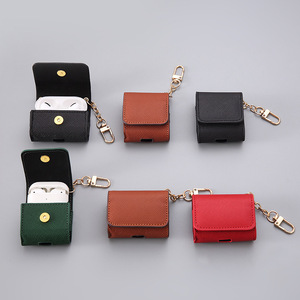 Porte-clés en cuir simple pour écouteurs, mini pendentif pour <span class=keywords><strong>couple</strong></span>, pour sac - Product Image 1