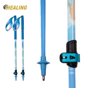 Bastón de Senderismo Plegable de Fibra de Carbono Ultraligero, Moderno y Ajustable, con Mango de EVA para Aventuras al Aire Libre - Product Image 1