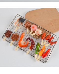 อาหารบาร์บีคิวจำลองพีวีซี, ไม้เสียบบาร์บีคิวจำลอง, ขาไก่, ปีกไก่, ผัก, อุปกรณ์เสริมทำมือ DIY - Product Image 2