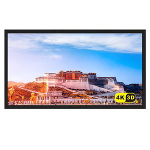 16:<span class=keywords><strong>10</strong></span> Cố Định Khung Màn Hình Máy Chiếu 100/120 Inch | 4K Ultra HD Alr Treo Tường Hẹp Kim Loại Khung Màn Hình Cho Rạp Hát Tại Nhà - Product Image 4