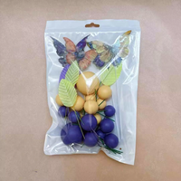 Décoration de gâteau de luxe avec fausses boules, papillons et feuilles pour anniversaires, mariages et fêtes – Kits de décoration de gâteaux