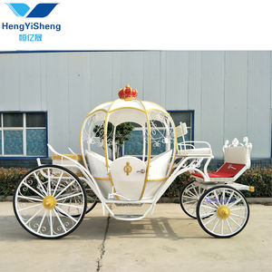 Calabaza eléctrica de acero de alta calidad, carruaje tirado por caballos, 4 ruedas, transporte especial para turismo, turismo y bodas, venta - Product Image 1