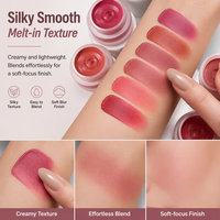 Nouveau design, crème à lèvres vegan, logo personnalisé, fini velours mat, 2 en 1, longue tenue, crème pour les lèvres et les joues, maquillage pour les lèvres, rouge à lèvres en crème
