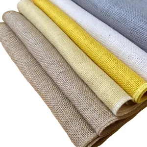 Dyed Hessian Cloth Supplier Organic Jute Material Burlap Cloth Textile Laminated Jute Fabric