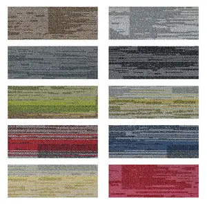 Tappeto in nylon 50*50cmPP per ufficio commerciale e moderno tappeto ritardante di fiamma piastrelle in nylon tappeto