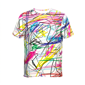 เสื้อยืดผู้ชายขายส่งแบบซับลิเมชั่น คุณภาพสูง เป็นมิตรกับสิ่งแวดล้อม ระบายอากาศได้ดี ผลิตจากผ้าโพลีเอสเตอร์/ผ้าฝ้ายแคนวาส  มีตัวเลือกแบบสั่งทำพิเศษ แขนสั้น - Product Image 1
