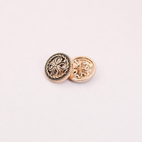 Bouton-pression en métal rétro en alliage de zinc résistant à l'usure, motif trèfle à quatre feuilles, cousu à la main, pour accessoires vestimentaires