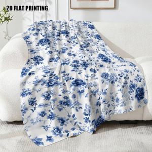 <b>Blue</b> Starry Night Cat Flannel Blanket <b>Throw</b> Blanket Nap Blanket Skin Friendly Reversible for Bedroom Living Room Custom Print - Product Image 5