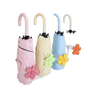 Paraguas Infantil de Apertura Manual Estilo Japonés con Diseño de Pétalos, Mini Compacto, Doble Uso, Protección Solar, con Práctico Gancho Pequeño - Product Image 3