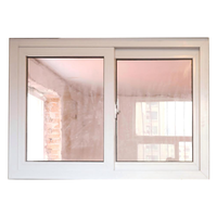 Ventana Corredera de PVC, Perfil Veka 5+12A+5, Vidrio Templado, Aislamiento Térmico, Resistente a la Intemperie, Exterior, Hotel, Villa, Energy Star