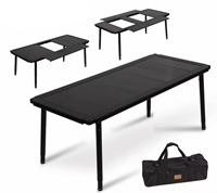 Table de camping et de parc moderne de haute qualité, en alliage d'aluminium, pliable, imperméable, multifonctionnelle, portable IGT