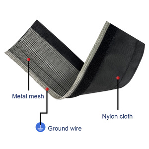 Manchon de protection isolant auto-adhésif en nylon résistant à l'usure avec crochet et boucle en maille métallique - Product Image 5