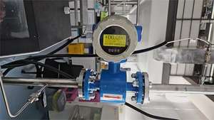 Débitmètre à impulsions liquides 4-20 mA 50 Hz, débitmètre électromagnétique DN150, débitmètre magnétique pour l'eau, acier inoxydable - Product Image 6