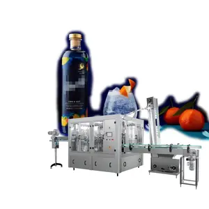 Máquina de garrafa de suco de frutas totalmente automática, linha de produção de suco de açúcar