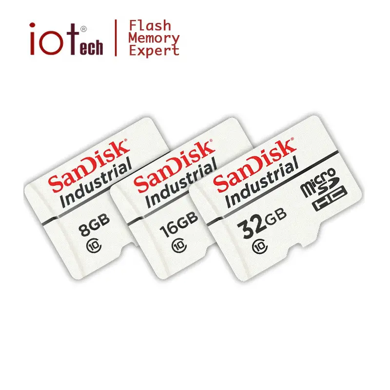 Двойной Флеш-накопитель SanDisk промышленный 8 Гб оперативной памяти, 16 Гб встроенной памяти, MLC MicroSD Class 10 UHS-I MicroSDHC SDSDQAF3-008G Micro SD слот для карт памяти