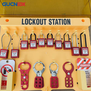 Station de gestion des serrures, conception monobloc verrouillable avec couvercle, boîte à serrures antivol pour <span class=keywords><strong>cadenas</strong></span> de sécurité, serrures à loquet et étiquettes LOTO - Product Image 6