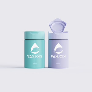 Bocaux en plastique HDPE sans BPA avec bouchon à clapet facile à ouvrir, 100 ml, 150 ml, format populaire pour capsules et emballages d'huile de <span class=keywords><strong>poisson</strong></span> - Product Image 4