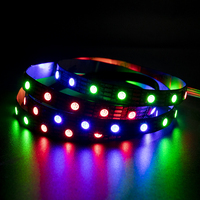Bande lumineuse LED fluo flexible WS2811 SPI personnalisée, 60 ic Pixel rvb DC12V Programmable, éclairage d'armoire de cuisine