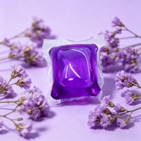 Lessives en dosettes jetables écologiques en matériau biodégradable, élimination des taches tenaces, parfum floral fruité, antibactérien, pour vêtements de couleur