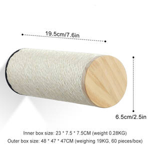 Grosir Aksesori pilar panjat tebing kucing, mainan pos cakar penggaruk kucing tali Sisal - Product Image 4