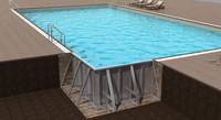 Piscine hors sol en acier personnalisée, structure en métal, forme régulière, piscines extérieures pour adultes, mini piscine en acier