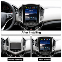 Autoradio vertical Android 14 de 10,4 pouces pour Chevrolet Cruze 2012-2015 avec CarPlay sans fil, navigation GPS et lecteur vidéo