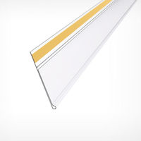 Étiquette de prix en plastique transparent personnalisée, PVC, acrylique, pour présentoir, bande de données, étiquette de prix, porte-étiquette