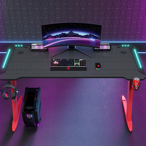 Nuova Scrivania da Gaming Regolabile 2025, Tavolo E-Sports in Fibra di Carbonio da 100cm, Scrivania per <span class=keywords><strong>Computer</strong></span> Commerciale con Robusta Struttura in Metallo - Product Image 2