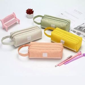 กระเป๋าเครื่องเขียนคุณภาพสูงปรับแต่งได้ หลายสี ความจุขนาดใหญ่ สำหรับนักเรียน/สำนักงาน ขายส่ง - Product Image 1