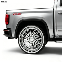 Jantes chromées personnalisées 20 22 24 26 pouces, jantes forgées monobloc, jantes forgées 6x5.5 6x139.7 pour Denali GMC