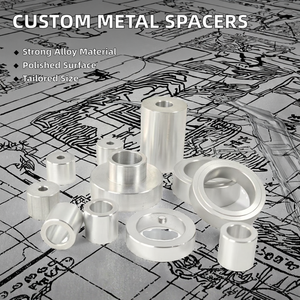 Entretoise de manchon en alliage sur mesure, usinée CNC, finition polie, filetage M3, rond, en aluminium anodisé, rondelle plate de 16 mm - Product Image 2